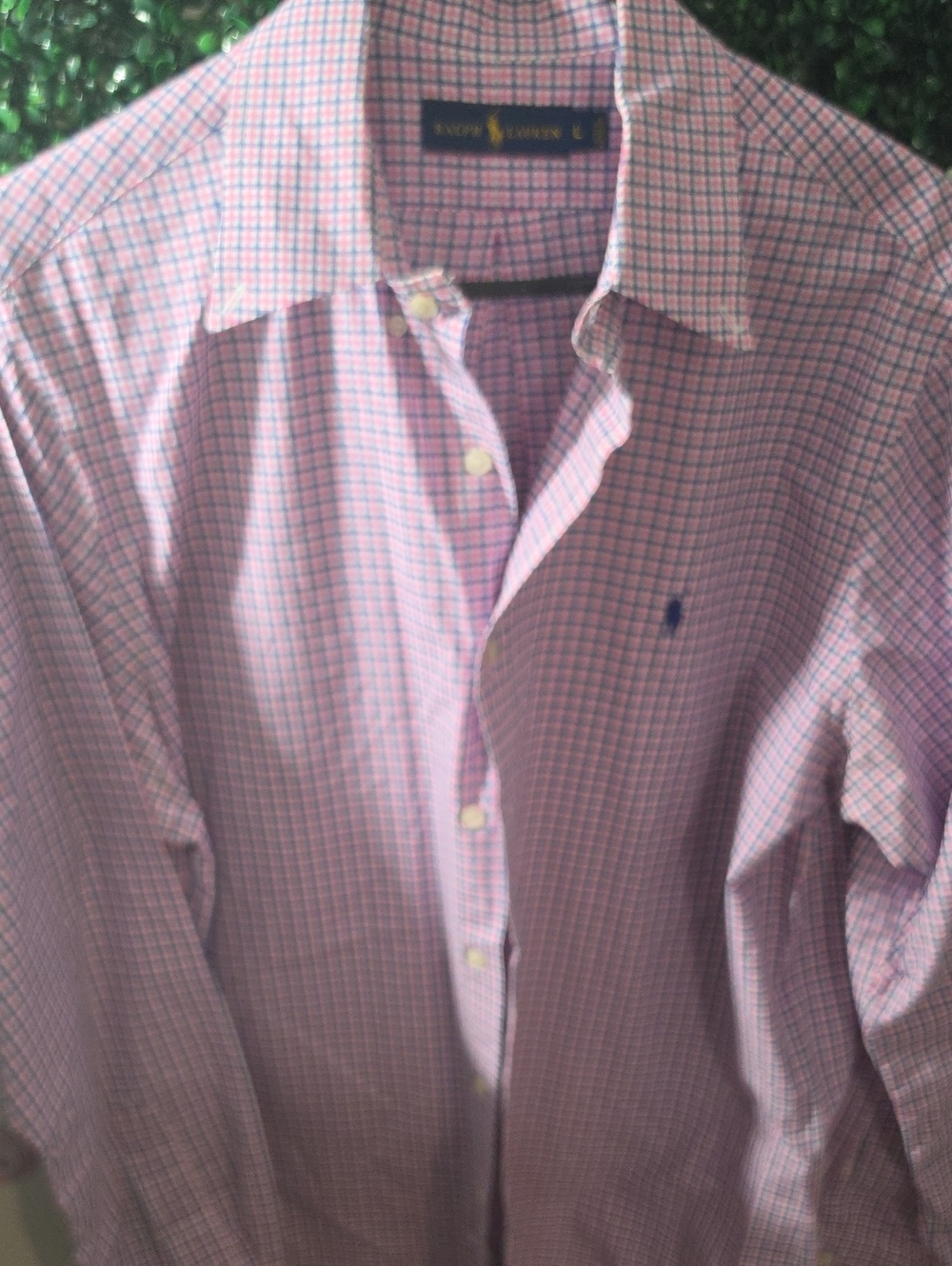 Ralph Lauren Pink and Blue Dress Shirt